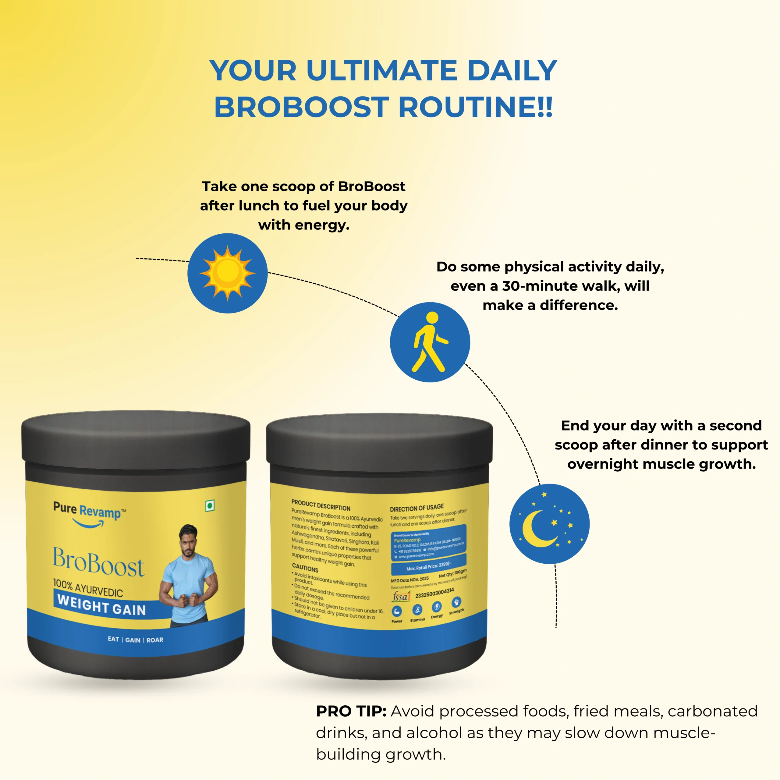 BroBoost | Best Ayurvedic Weight Gainer for Men in India - 2