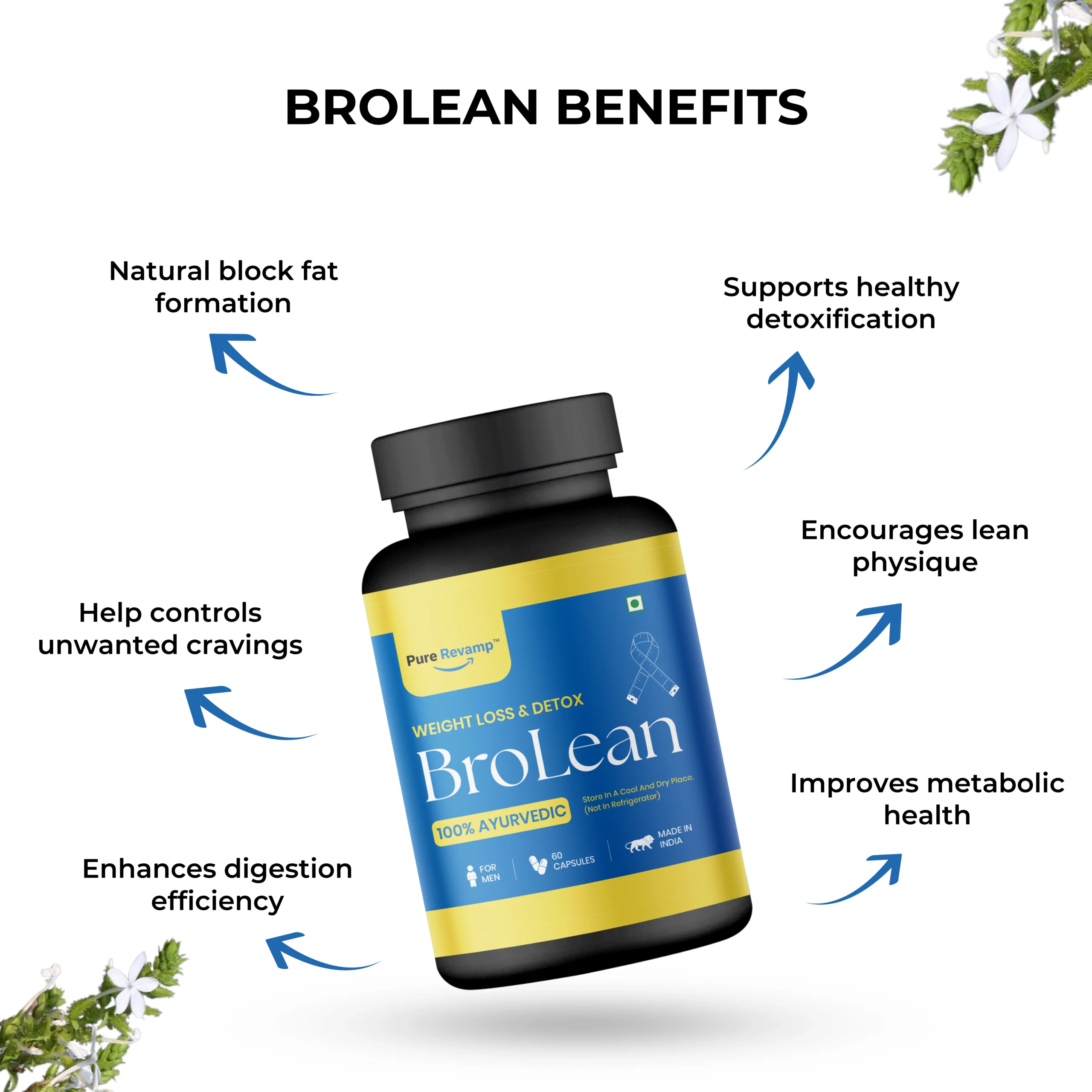 BroLean - Natural Weight Loss Supplement for Men Without Side Effects - 6