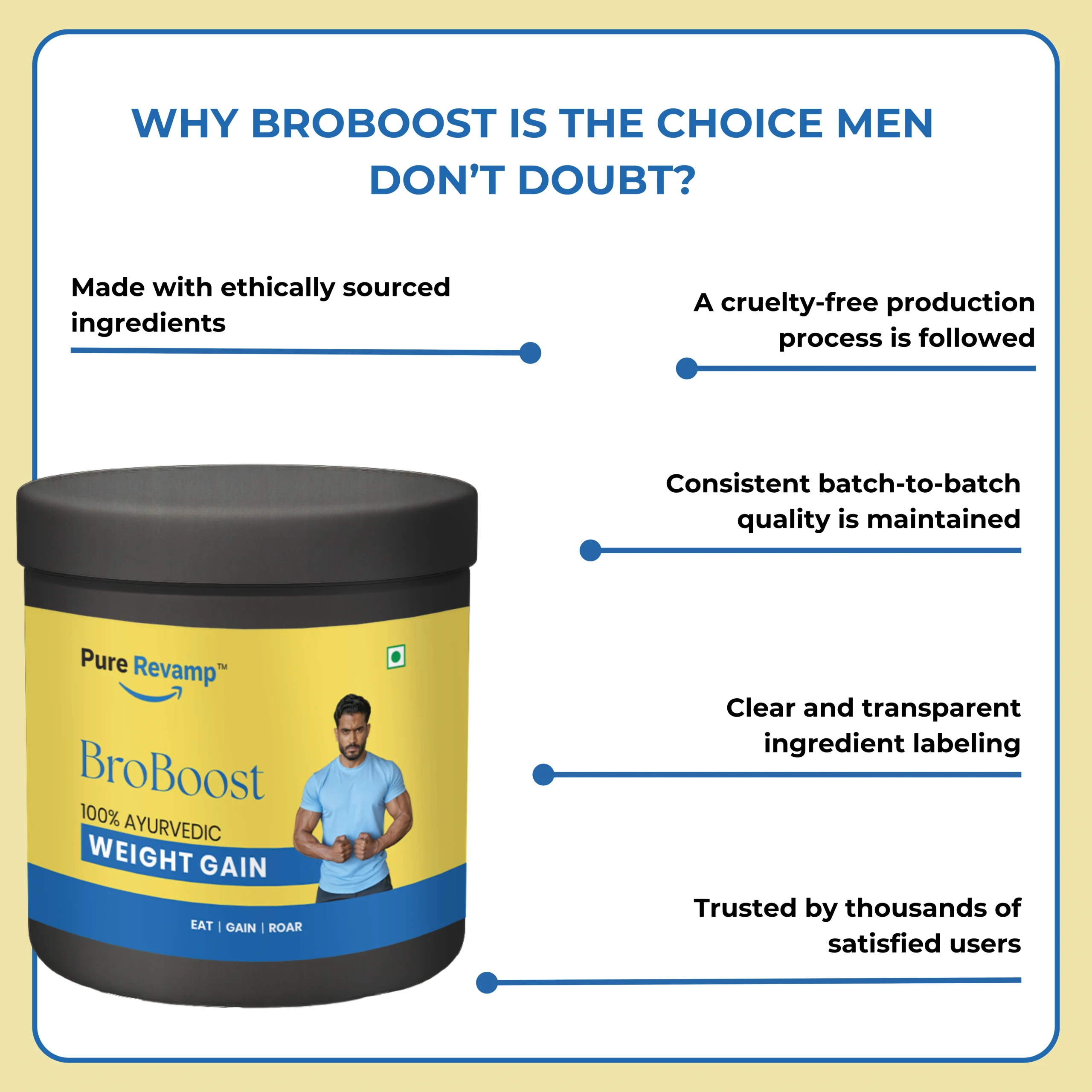 BroBoost | Best Ayurvedic Weight Gainer for Men in India - 6
