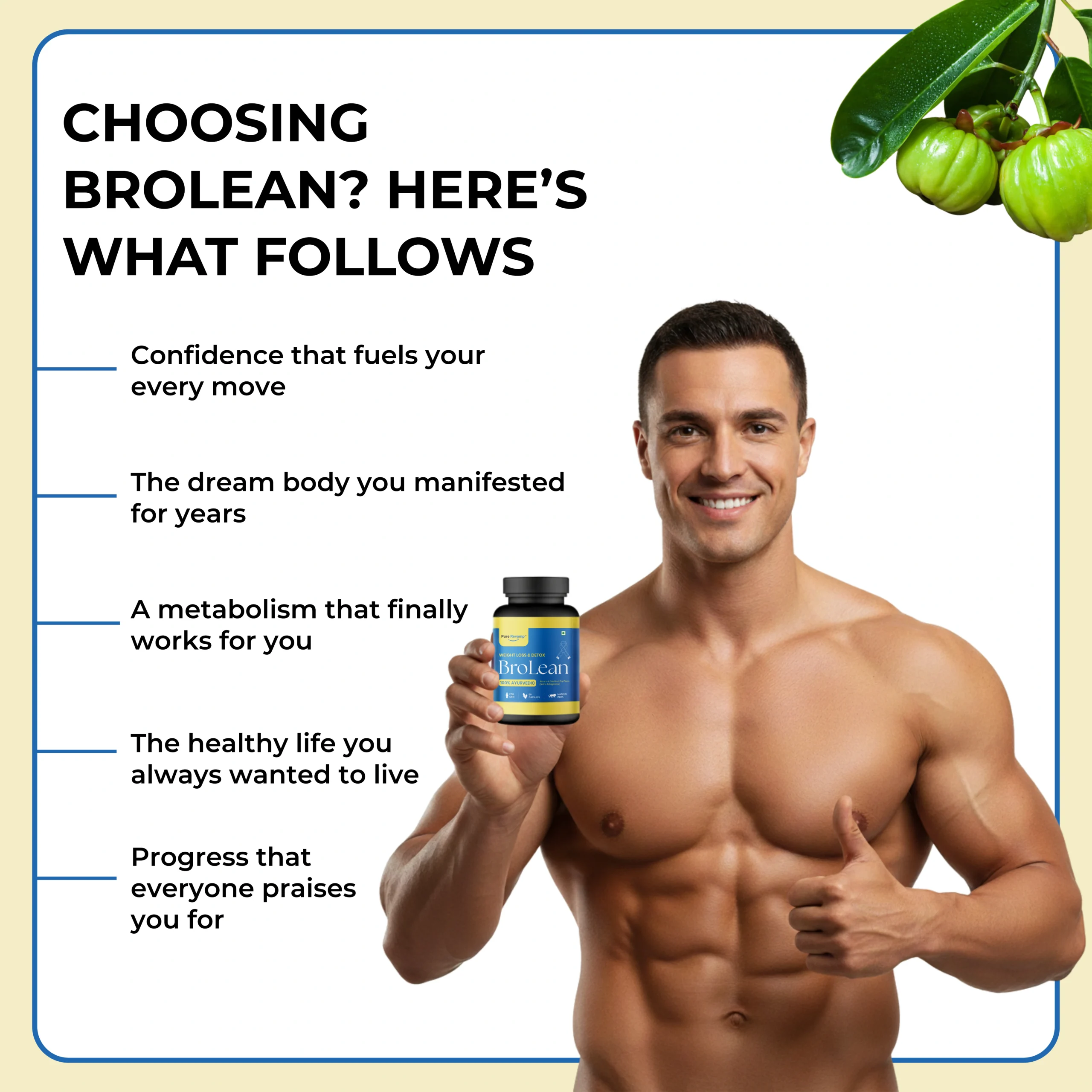 BroLean - Natural Weight Loss Supplement for Men Without Side Effects - 7