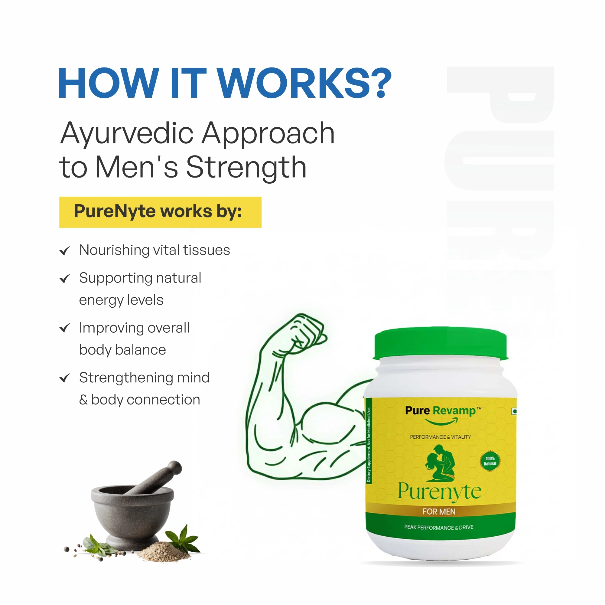 PureNyte – Ayurvedic Sex Supplement for Men | 13 Potent Ingredients for Vitality & Stamina - 5
